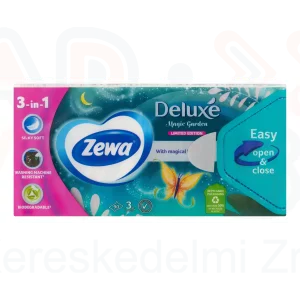 Zewa Deluxe papírzsebkendő 3 rétegű 90 db Limited Edition