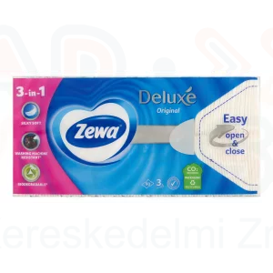 Zewa Deluxe papírzsebkendő 3 rétegű 90 db illatmentes