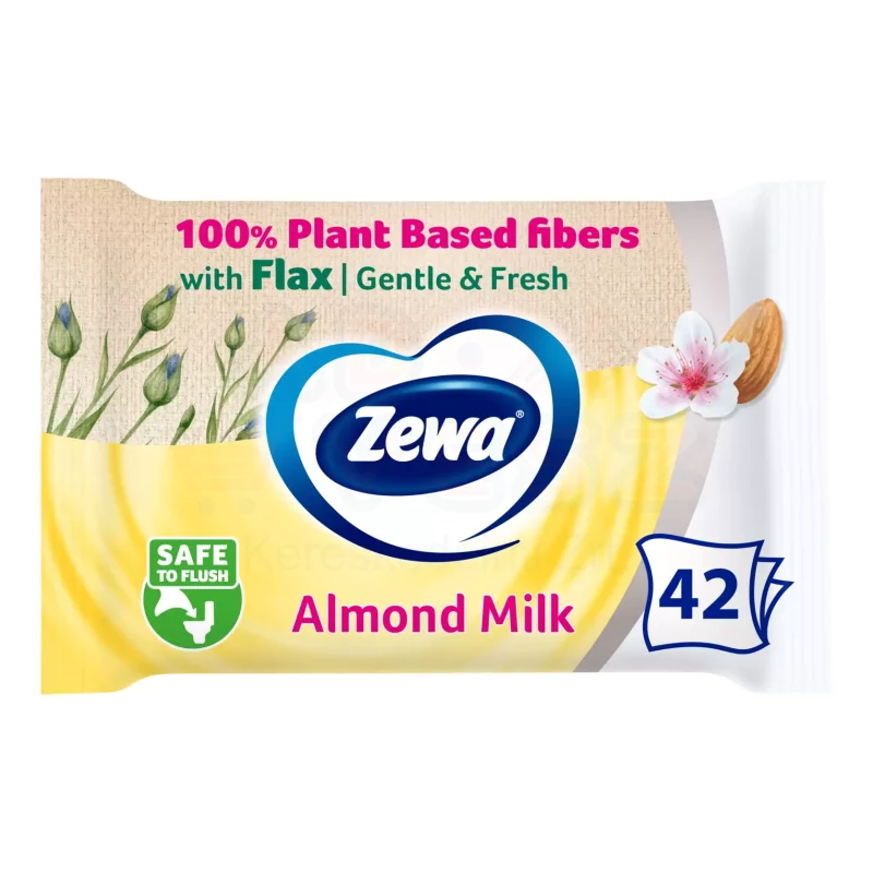 Zewa nedves toalettpapír 42 db Almond Milk Kép