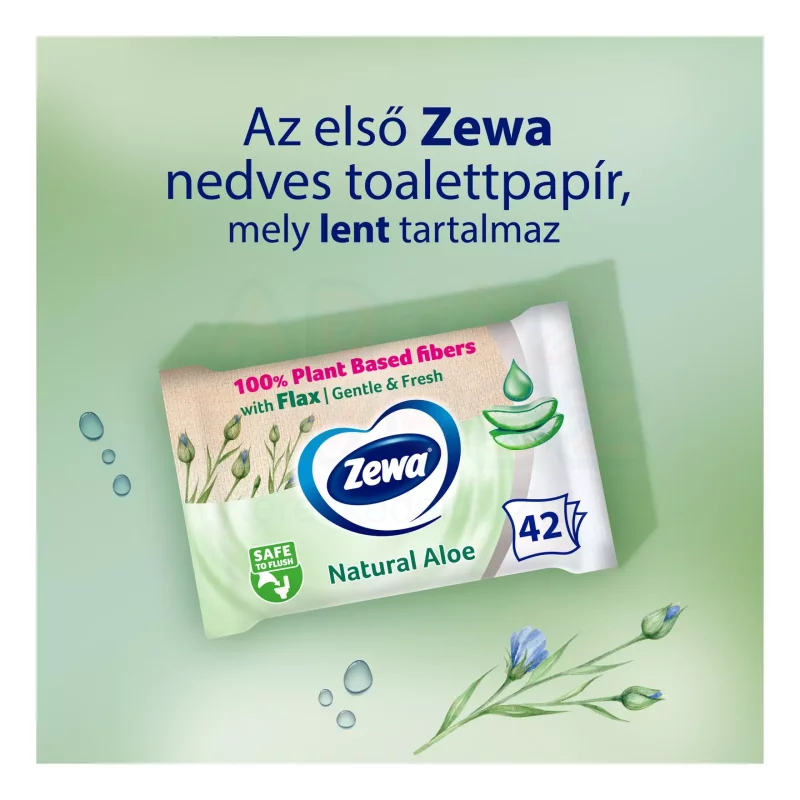 Zewa nedves toalettpapír 42 db Aloe Vera Kép