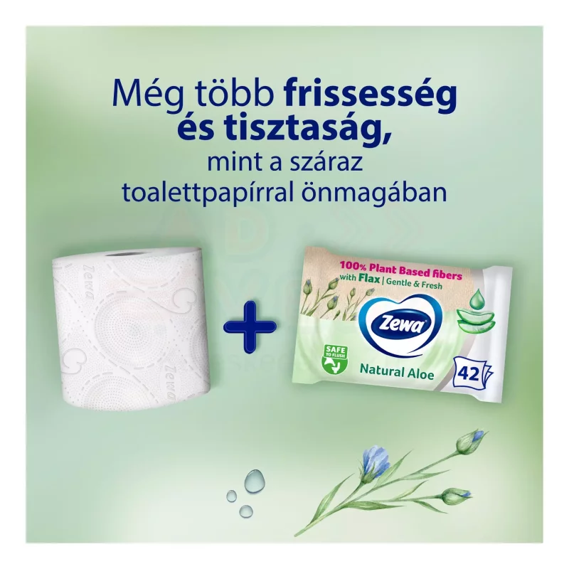 Zewa nedves toalettpapír 42 db Aloe Vera Kép