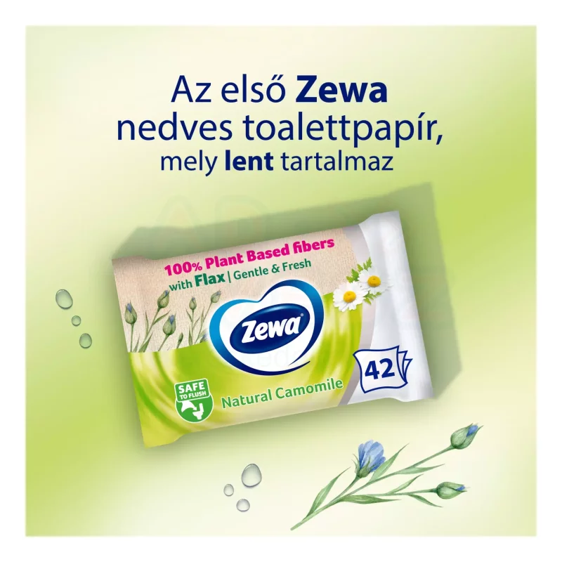 Zewa nedves toalettpapír 42 db Natural Camomile Kép