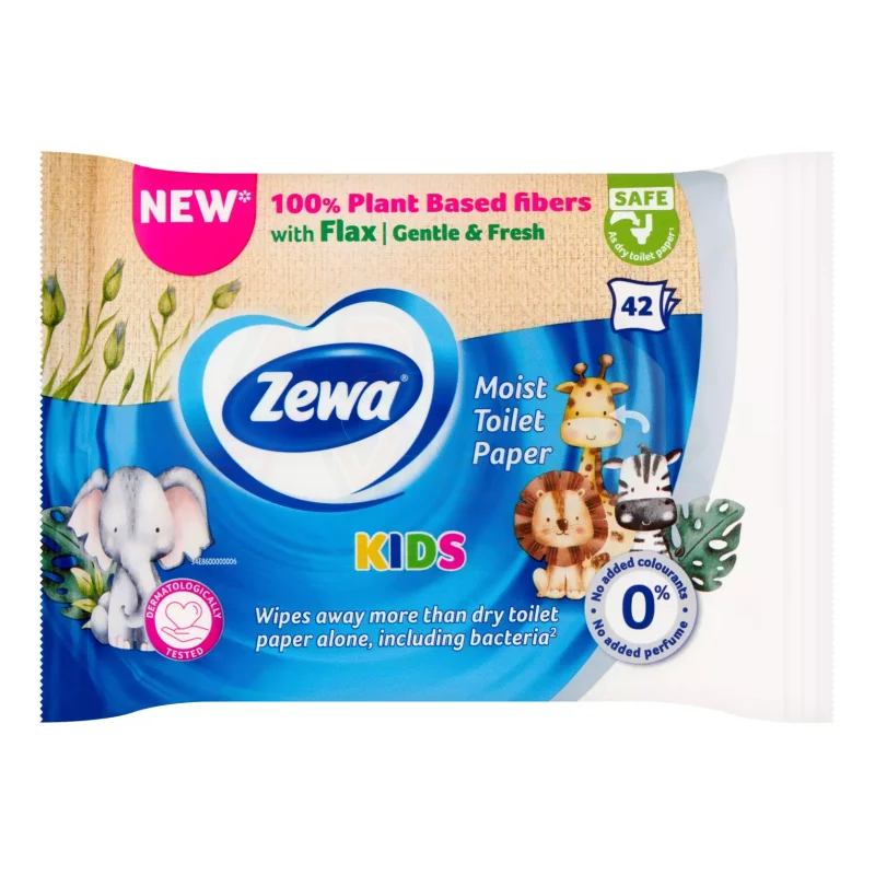Zewa nedves toalettpapír 42 db Kids Kép