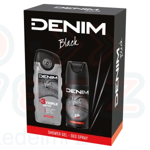 DENIM BLACK ajándékcsomag (deo+tusfürdő) 2025