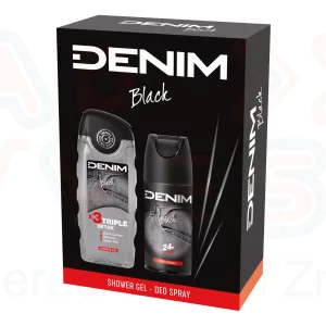 DENIM BLACK ajándékcsomag (deo+tusfürdő) 2025
