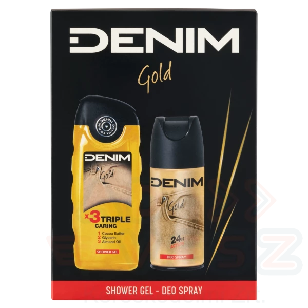 DENIM GOLD ajándékcsomag (deo+tusfürdő) 2025 Kép