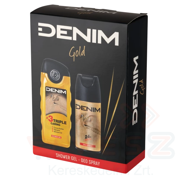 DENIM GOLD ajándékcsomag (deo+tusfürdő) 2025 Kép