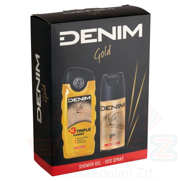 DENIM GOLD ajándékcsomag (deo+tusfürdő) 2025 Kép