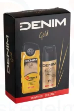 DENIM GOLD ajándékcsomag (deo+tusfürdő) 2025 Kép