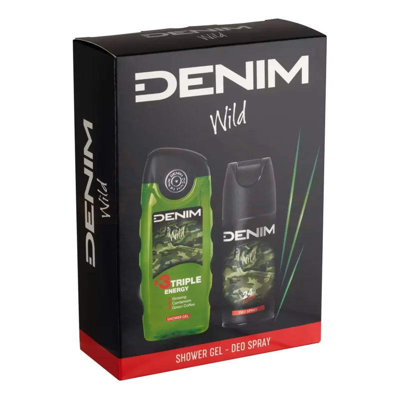 DENIM WILD ajándékcsomag (deo+tusfürdő) 2025 Kép