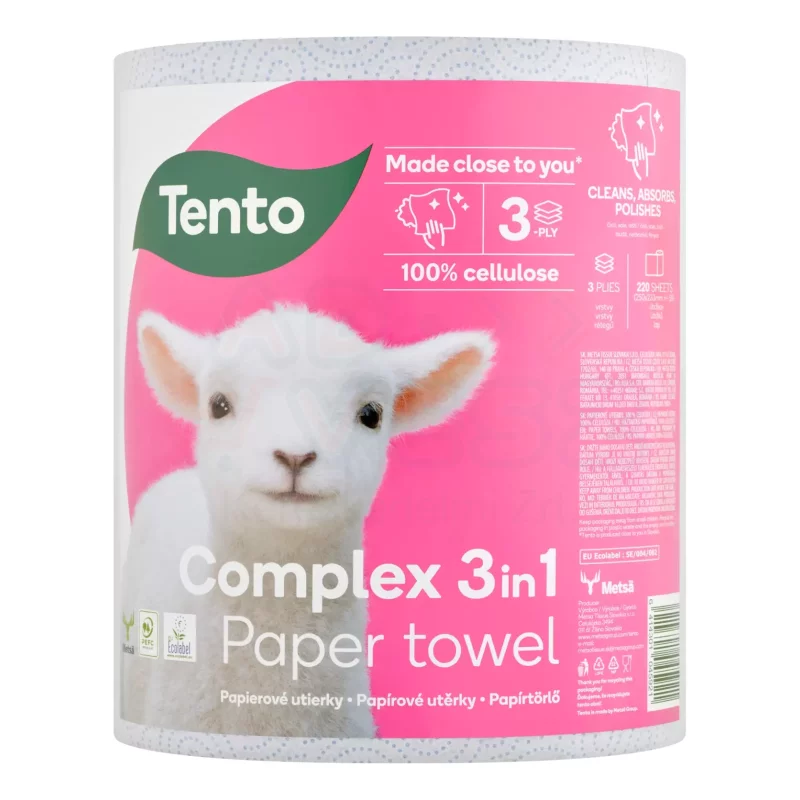 TENTO papírtörlő Complex 3in1 3 rétegű 1 tekercses Kép