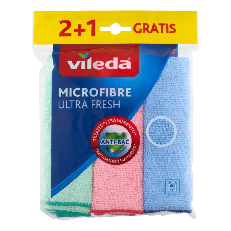 VILEDA Ultra Fresh mikroszálas törlőkendő 3 db Kép