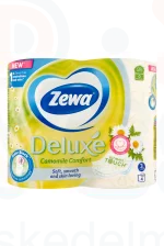 Zewa Deluxe toalettpapír 3 rétegű 4 tekercs Camomile Comfort Kép