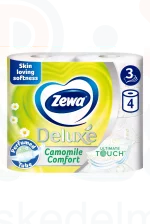 Zewa Deluxe toalettpapír 3 rétegű 4 tekercs Camomile Comfort Kép