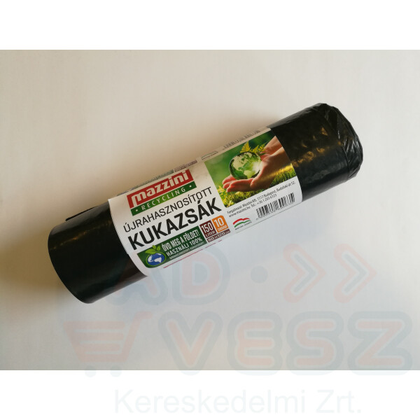 MAZZINI Újrahasznosított kukazsák 150 l (80x120cm) 10 db/roll Kép