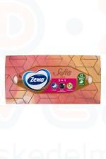 Zewa Softis papírzsebkendő 4 rétegű dobozos 80 db Style illatmentes Kép