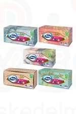 Zewa Softis papírzsebkendő 4 rétegű dobozos 80 db Style illatmentes Kép