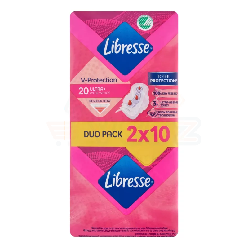 Libresse egészségügyi betét 2x10 db Ultra Normal szárnyas Kép