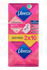Libresse egészségügyi betét 2x10 db Ultra Normal szárnyas Kép