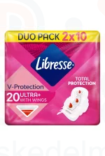 Libresse egészségügyi betét 2x10 db Ultra Normal szárnyas Kép
