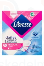 Libresse tisztasági betét 58 db Dailies Fresh Normal Kép