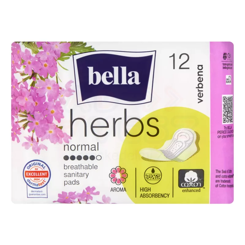 BELLA HERBS Egészségügyi Betét Verbena Vasfű 12 db Kép