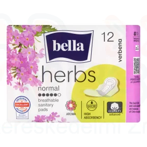 BELLA HERBS Egészségügyi Betét Verbena Vasfű 12 db