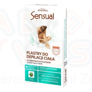 JOANNA Sensual Szőrtelenítő gyantacsík testre aloe vera kivonattal - 6x2 db