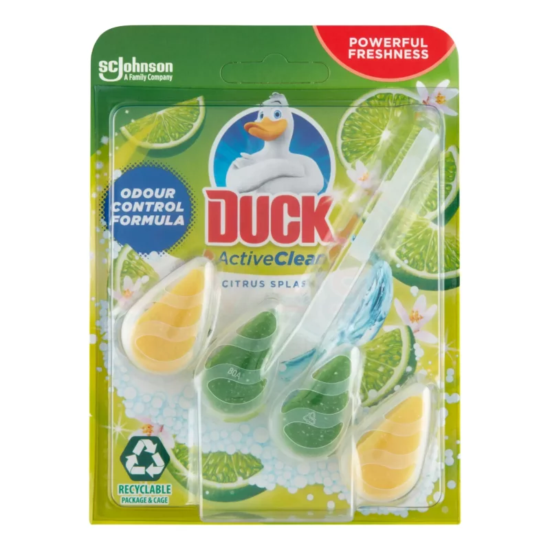 Duck® Active Clean WC-öblítő rúd 38,6 g Citrus Kép