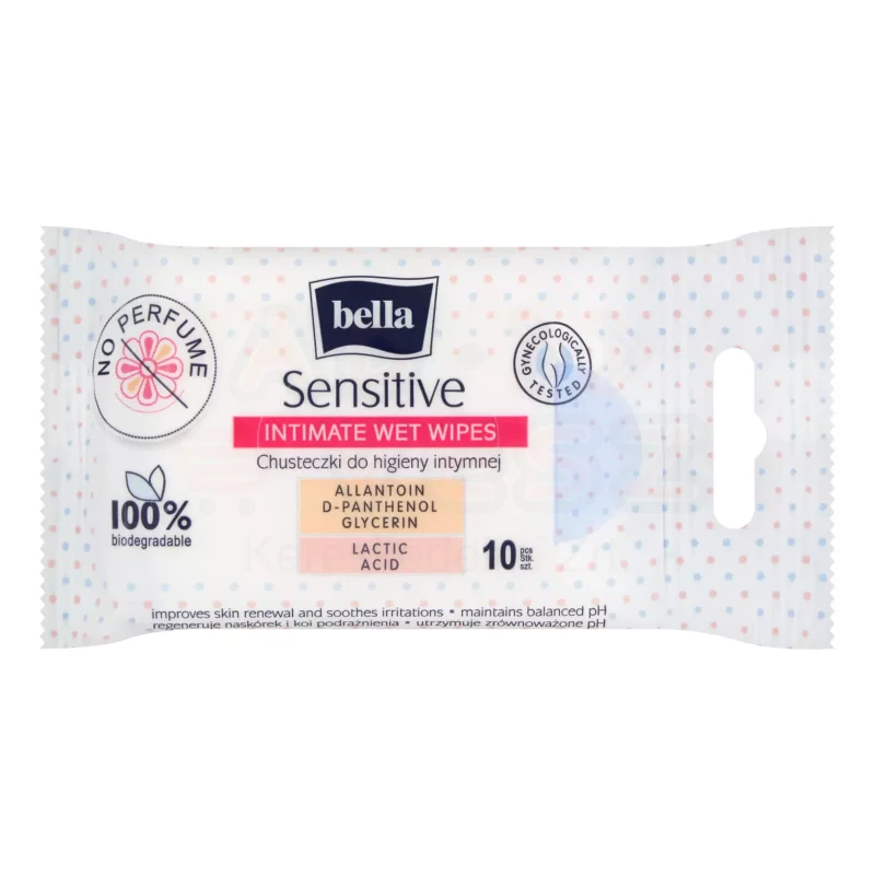 BELLA Intim nedves törlőkendő 10 db Kép
