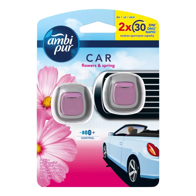 AmbiPur Car autóillatosító 2x2 ml DUO Flowers & Spring Kép