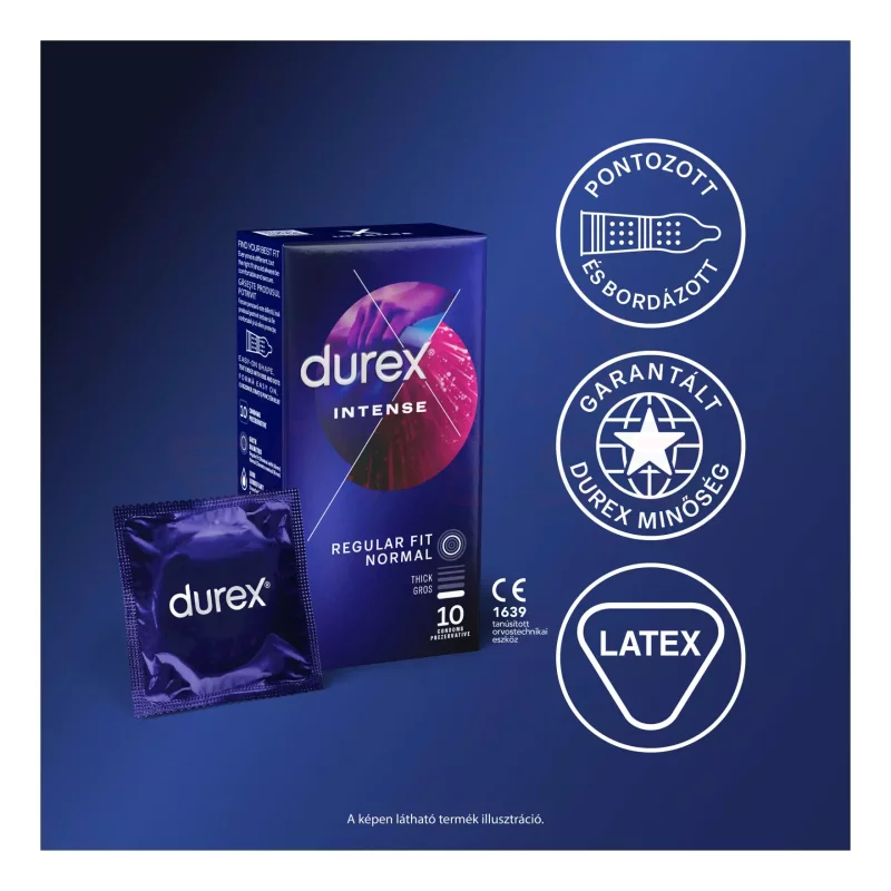 DUREX Óvszer Intense Orgasmic 10 db Kép