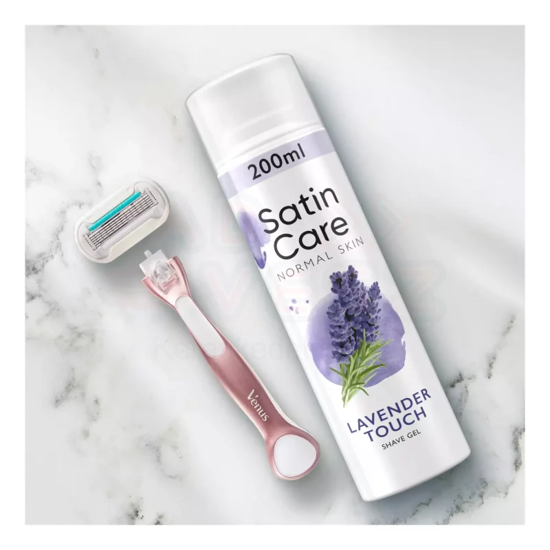 Satin Care borotvazselé Normal Skin Lavender Touch 200 ml Kép