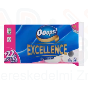 Ooops! Excellence toalettpapír 16 tekercs 3 rétegű Sensitive