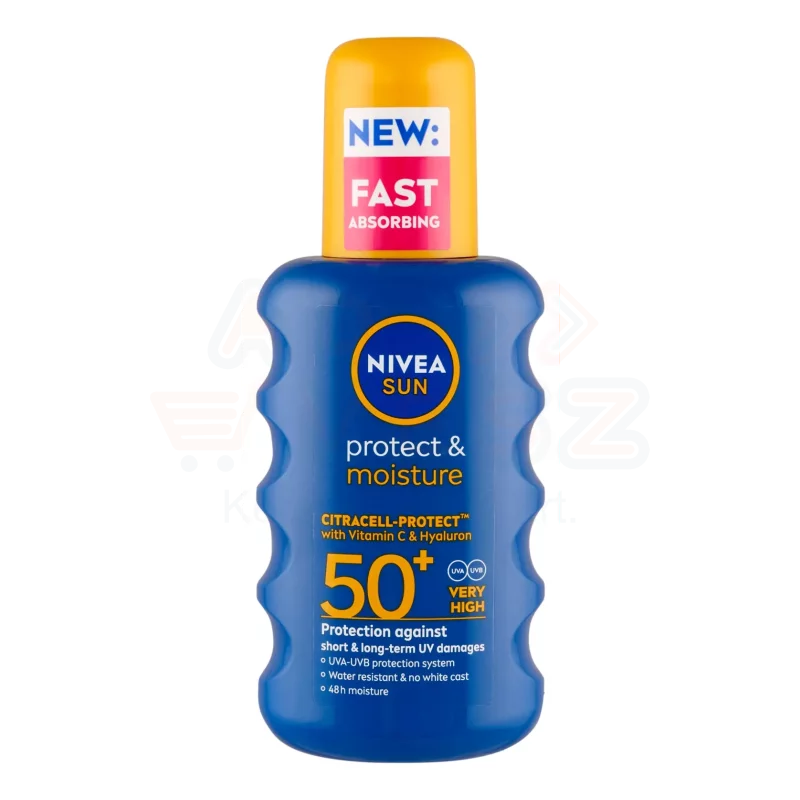 NIVEA SUN FF50+ Protect&Moisture Spray 200 ml Kép