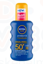 NIVEA SUN FF50+ Protect&Moisture Spray 200 ml Kép