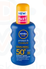 NIVEA SUN FF50+ Protect&Moisture Spray 200 ml Kép