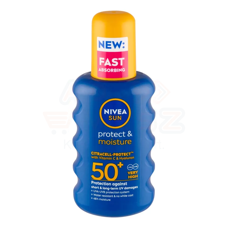 NIVEA SUN FF50+ Protect&Moisture Spray 200 ml Kép