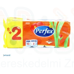 BoniPerfex toalettpapír 3 rétegű 8+2 tekercs