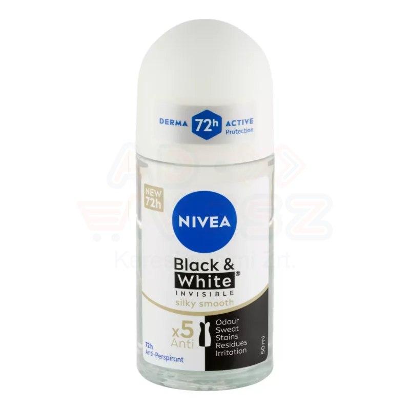NIVEA golyós dezodor 50 ml Black&White invisible silky smooth Kép