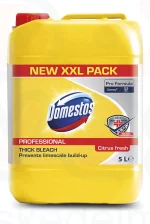 DOMESTOS 5 l Citrus fertőtlenítő UN1760 MARÓ FOLYÉKONY ANYAG, M.N.N. (Nátrium-hipoklorit), 8, PG III Kép