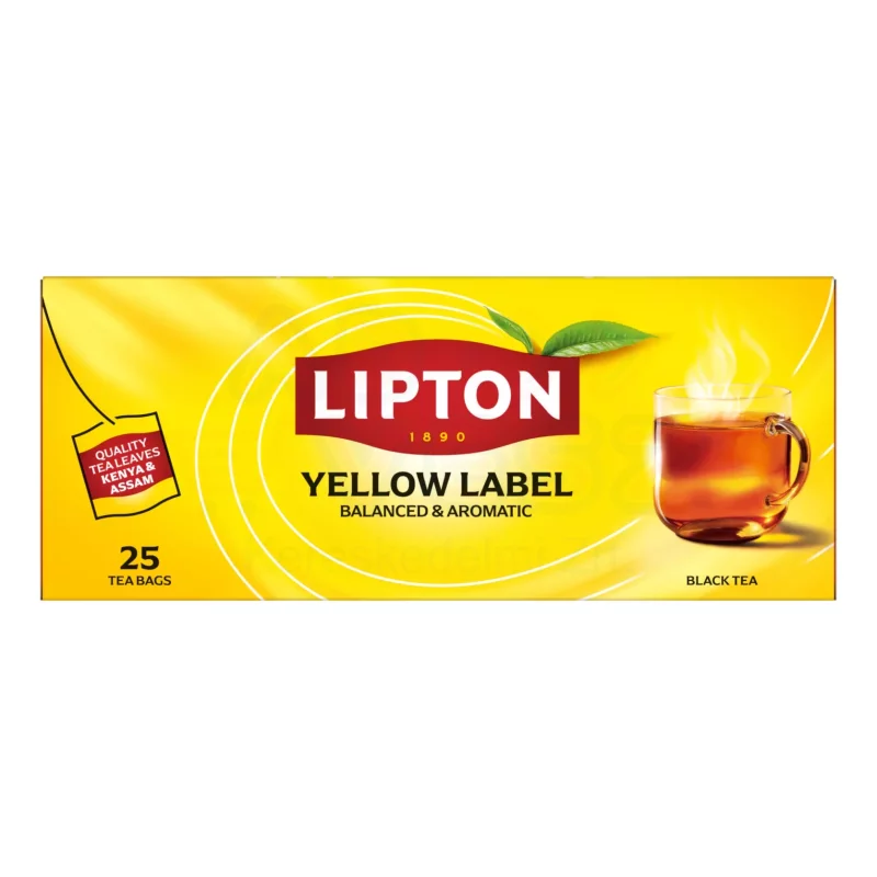 LIPTON fekete tea 25 filter Yellow Label Kép