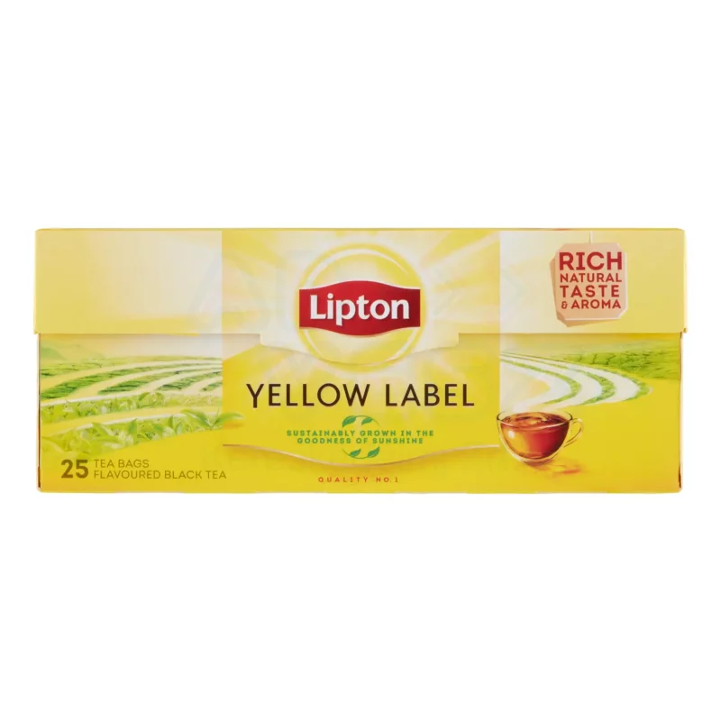 LIPTON fekete tea 25 filter Yellow Label Kép