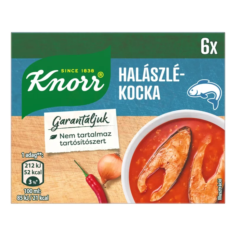 KNORR Kocka Halászlékocka 60 g Kép