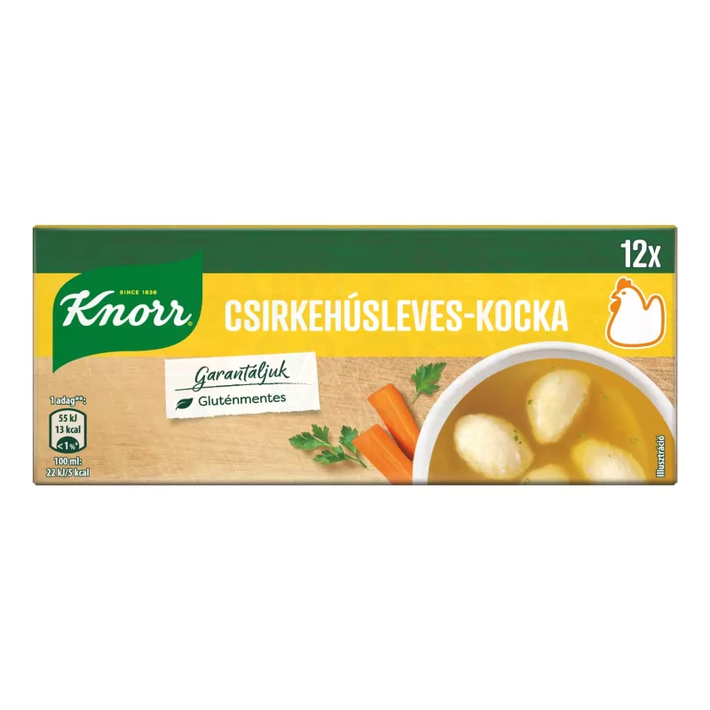 KNORR Kocka Csirkehúsleves-kocka 120 g Kép