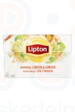 LIPTON herba tea 20 filter Hársfa-Gyömbér Kép