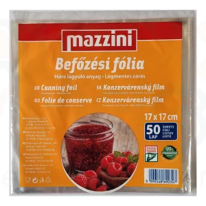 MAZZINI Befőzési fólia 50 db 17x17 cm
