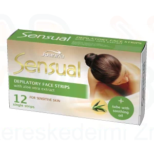 JOANNA Sensual Szőrtelenítő gyantacsík arcra aloe verával - 6x2 db