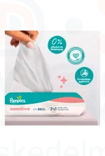 Pampers törlőkendő Sensitive 12x52 db (nem bontható) Kép
