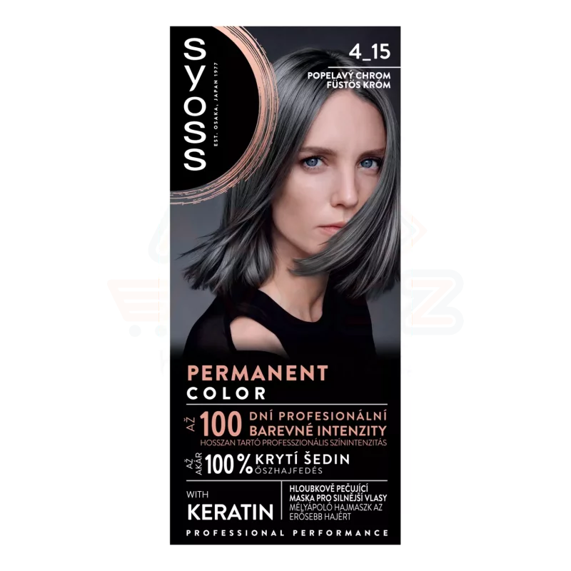 Syoss Color tartós hajfesték 4-15 Füstös króm Kép